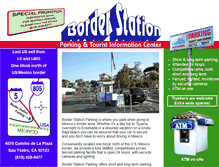 Tablet Screenshot of borderstationparking.com